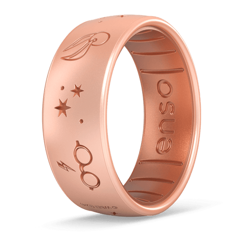 Harry Potter Silicone Ring - Harry Potter Glasses - Rose Gold/Copper