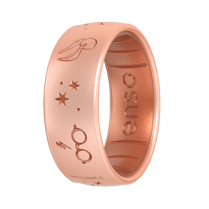 Harry Potter Silicone Ring - Harry Potter Glasses - Rose Gold/Copper