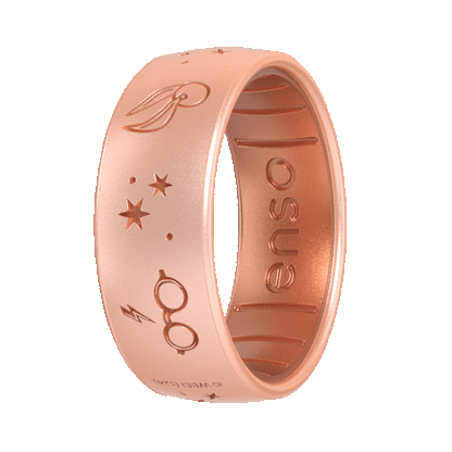 Harry Potter Silicone Ring - Harry Potter Glasses - Rose Gold/Copper
