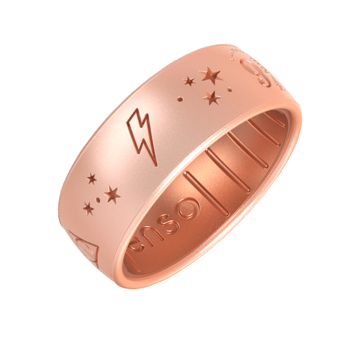 Harry Potter Silicone Ring - Harry Potter Glasses - Rose Gold/Copper