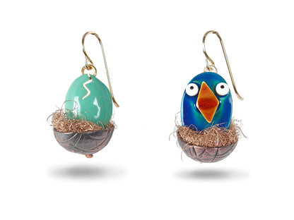 Hatchling Earrings Blue