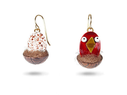 Hatchling Earrings Red