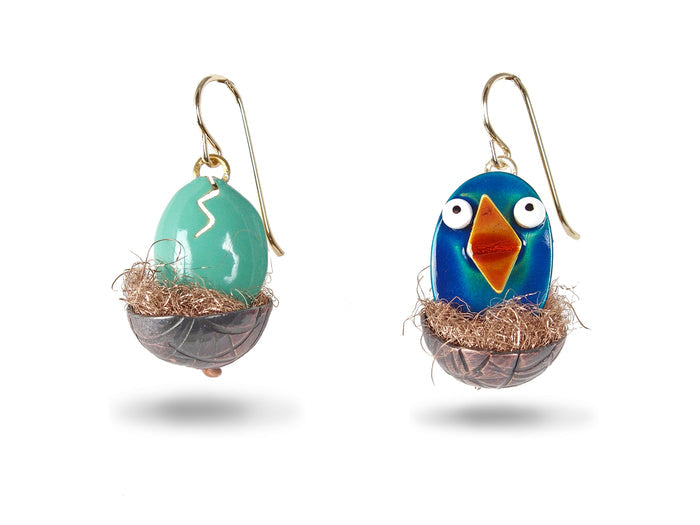 Hatchling Earrings Blue