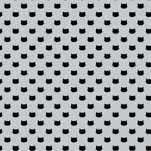 Having Fun Cat Polka Dots Fabric, Camelot