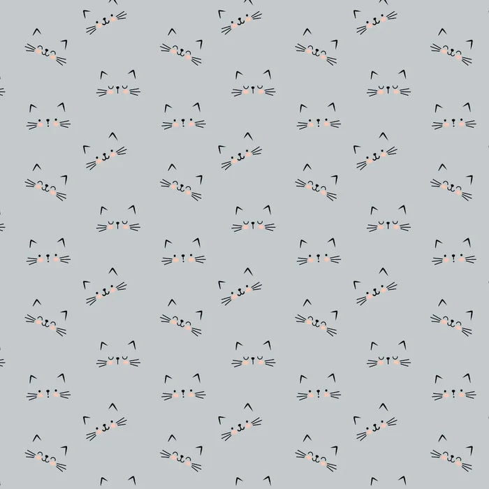 Having Fun Feline Faces Fabric, Camelot