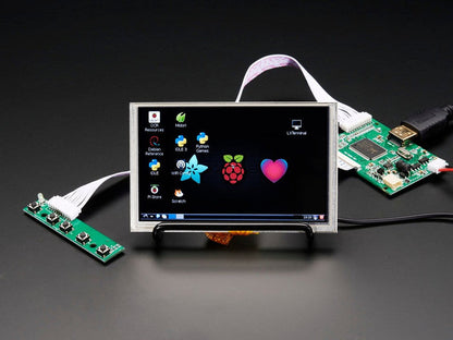 HDMI 4 Pi: 5" Display w/Touch and Mini Driver - 800x480 HDMI [Discontinued] by The Pi Hut - The Pi Hut