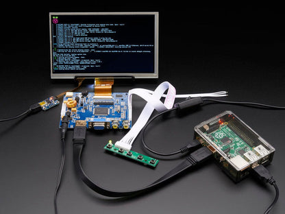 HDMI 4 Pi: 7" Display & Audio 1024x600 w/Touchscreen [Discontinued] by The Pi Hut - The Pi Hut