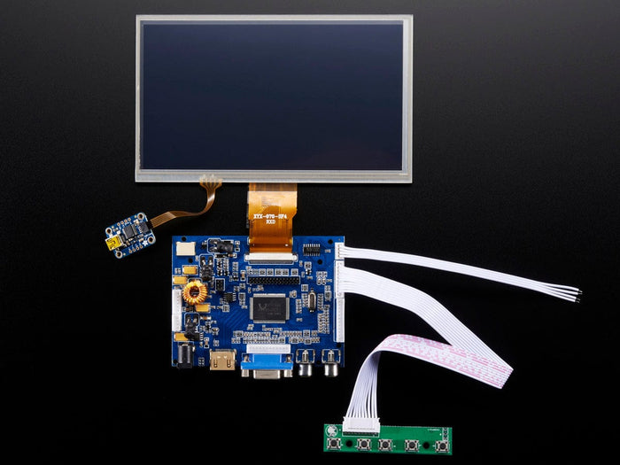 HDMI 4 Pi: 7" Display & Audio 1024x600 w/Touchscreen [Discontinued] by The Pi Hut - The Pi Hut