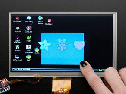 HDMI 4 Pi: 7" Display w/Touchscreen 1024x600- HDMI/VGA/NTSC/PAL [Discontinued] by The Pi Hut - The Pi Hut