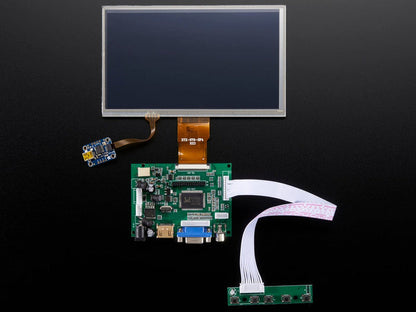 HDMI 4 Pi: 7" Display w/Touchscreen 1024x600- HDMI/VGA/NTSC/PAL [Discontinued] by The Pi Hut - The Pi Hut