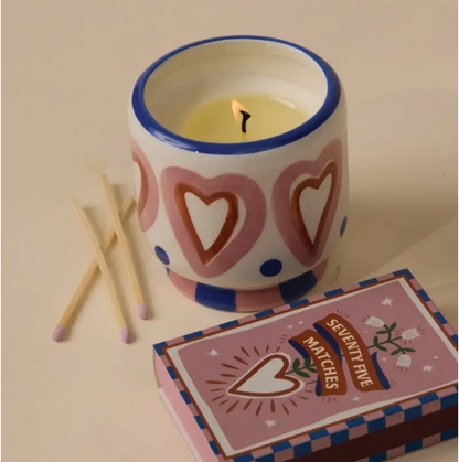 HEART 75 CT BOXED MATCHES