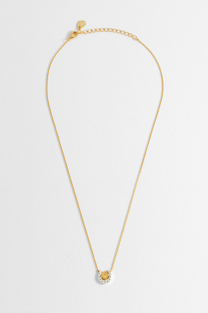 Heart and Horseshoe Necklace
