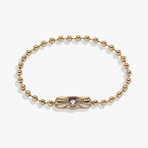Heart Barrel Closure Bracelet