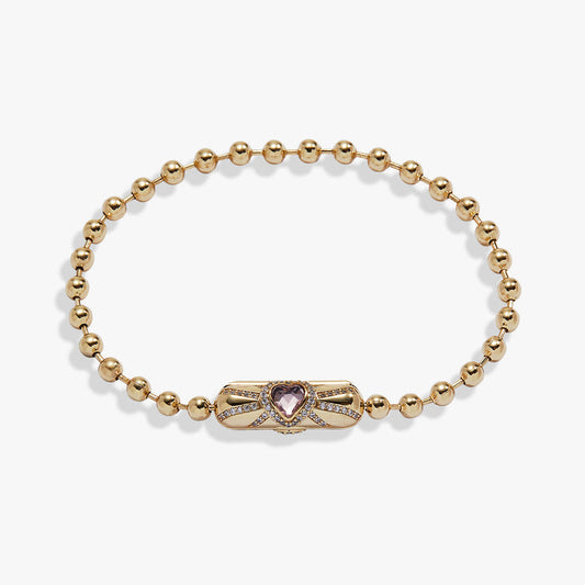 Heart Barrel Closure Bracelet