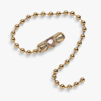 Heart Barrel Closure Bracelet