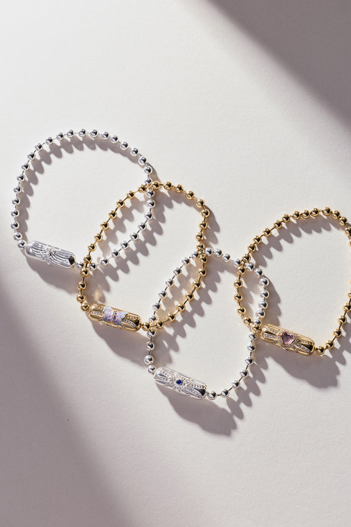 Heart Barrel Closure Bracelet