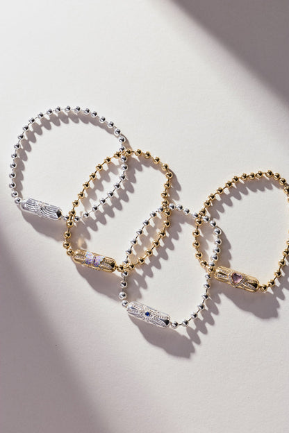 Heart Barrel Closure Bracelet