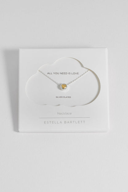 Heart Disc Bead Necklace