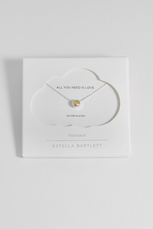 Heart Disc Bead Necklace