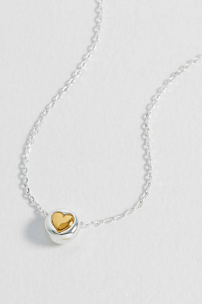 Heart Disc Bead Necklace