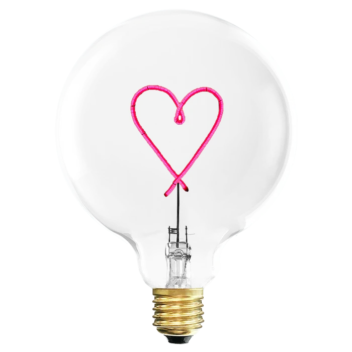 HEART RED BULB