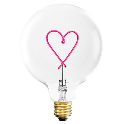HEART RED BULB