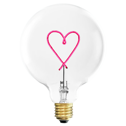 HEART RED BULB