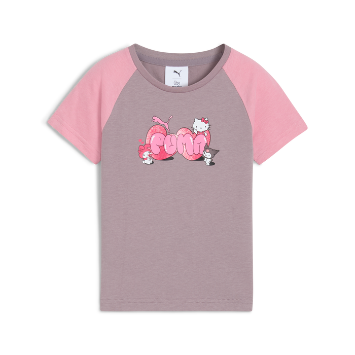 Hello Kitty and Friends x PUMA Kids Slim Graphic Tee (Plum Jam) Apparel PUMA