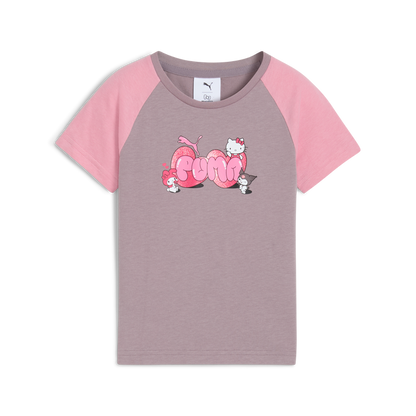 Hello Kitty and Friends x PUMA Kids Slim Graphic Tee (Plum Jam) Apparel PUMA