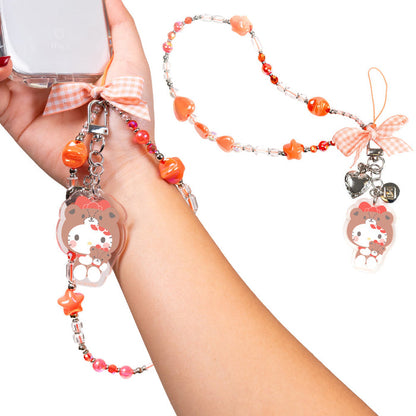 Hello Kitty Beaded Charm Mobile Phone Wrist Strap (Cosplay Friends) Accessory Hamee.com - Hamee US