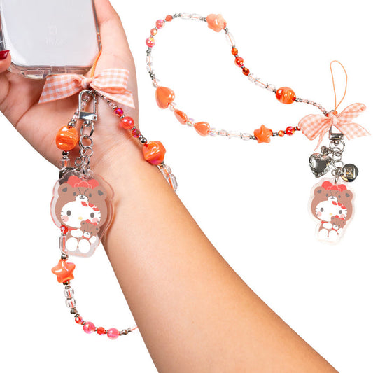 Hello Kitty Beaded Charm Mobile Phone Wrist Strap (Cosplay Friends) Accessory Hamee.com - Hamee US
