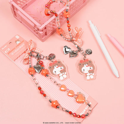 Hello Kitty Beaded Charm Mobile Phone Wrist Strap (Cosplay Friends) Accessory Hamee.com - Hamee US