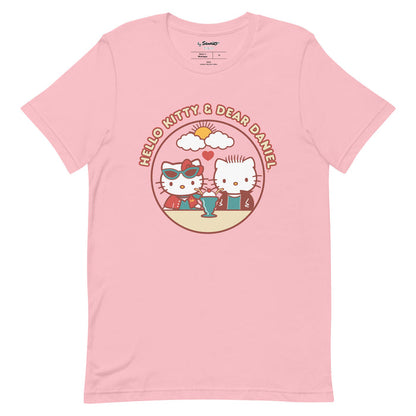 Hello Kitty & Dear Daniel Milkshake Tee Apparel Printful Pink S
