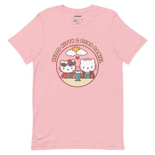 Hello Kitty & Dear Daniel Milkshake Tee Apparel Printful Pink S
