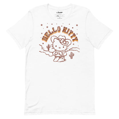 Hello Kitty Desert Rodeo Tee Apparel Printful White XS