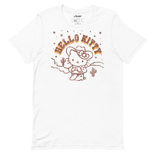 Hello Kitty Desert Rodeo Tee Apparel Printful White XS
