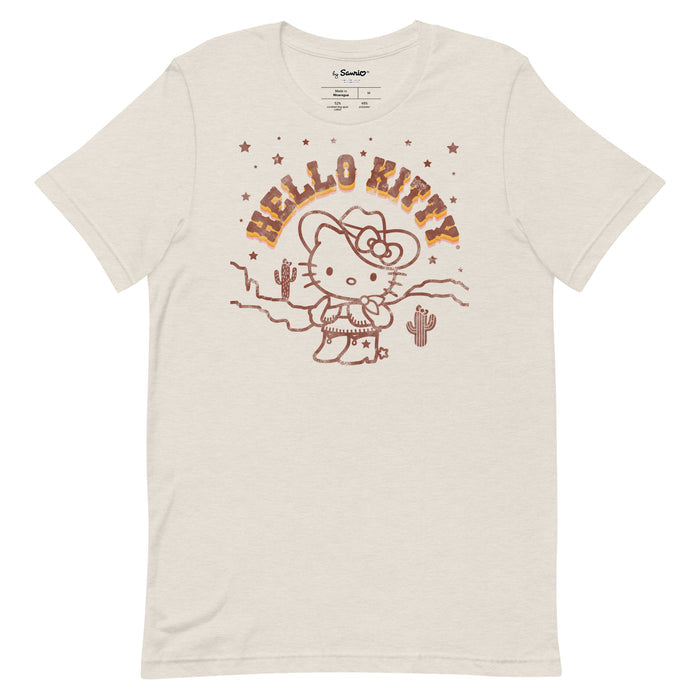 Hello Kitty Desert Rodeo Tee Apparel Printful Heather Dust S