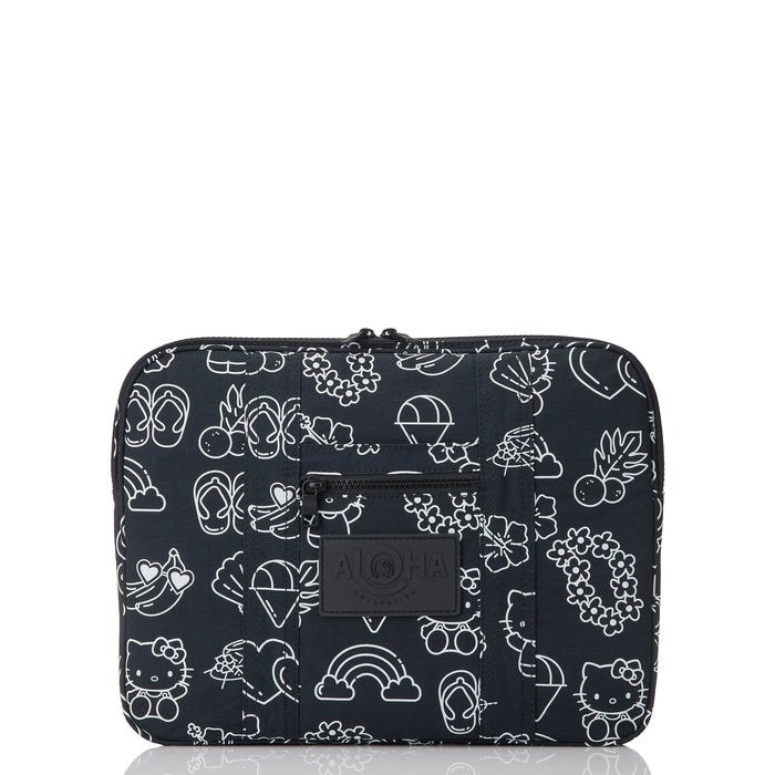 Hello Kitty x Aloha Collection Keep It Light 13" Laptop Case (Black & White Icons) Bags Aloha Collection Inc