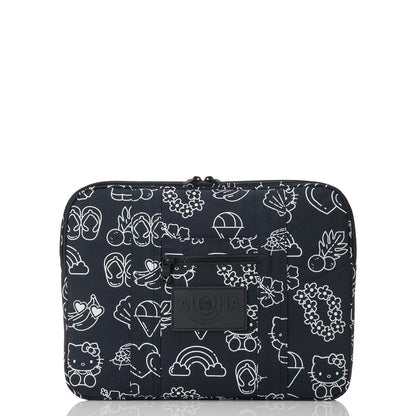 Hello Kitty x Aloha Collection Keep It Light 13" Laptop Case (Black & White Icons) Bags Aloha Collection Inc