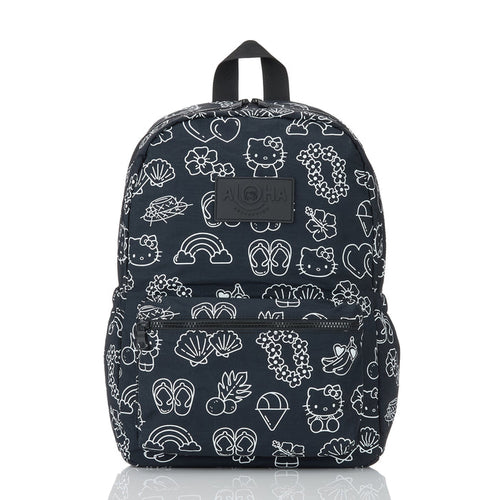 Hello Kitty x Aloha Collection Keep It Light Backpack (Black & White Icons) Bags Aloha Collection Inc
