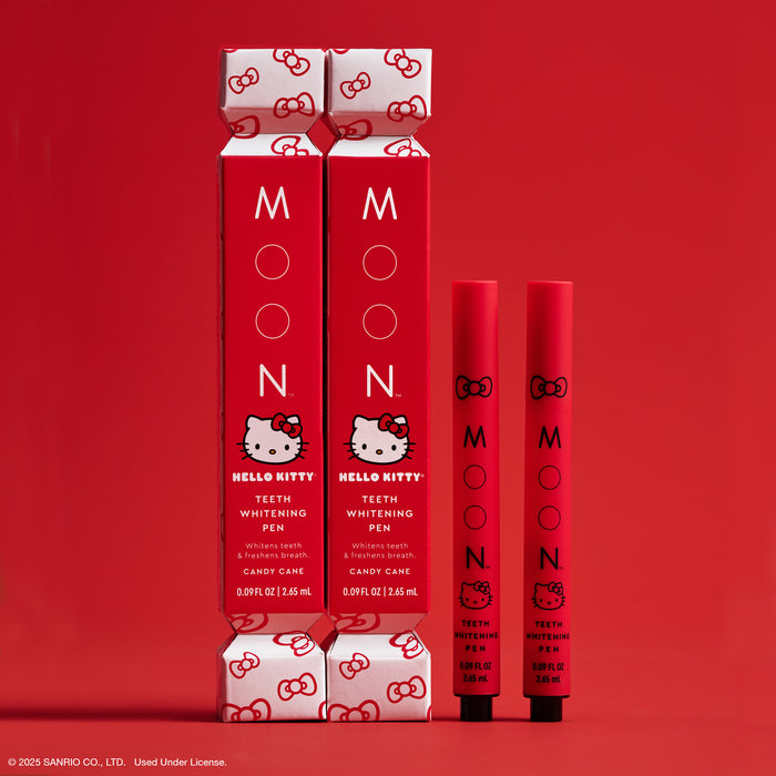 Hello Kitty x MOON Oral Beauty Whitening Pen Duo (Candy Cane) Home Goods Moon Oral Beauty