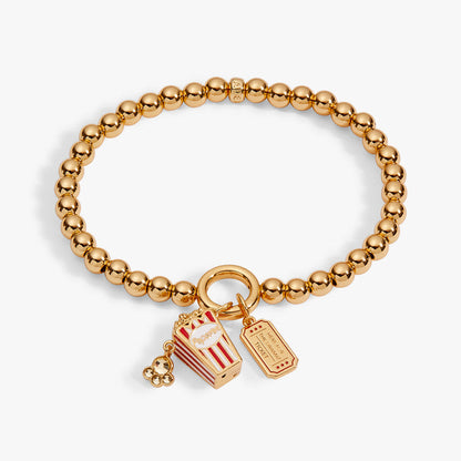 'Here For The Drama!' Movie Theater Popcorn Stretch Bracelet