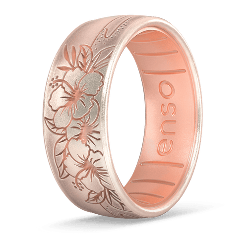 Etched Coastal - Hibiscus Beach - Unicorn/Rose Gold