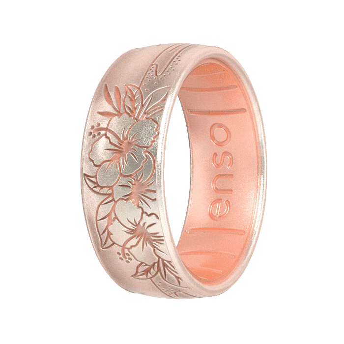 Etched Coastal - Hibiscus Beach - Unicorn/Rose Gold
