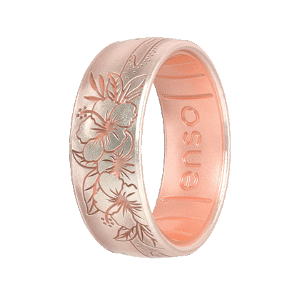 Etched Coastal - Hibiscus Beach - Unicorn/Rose Gold