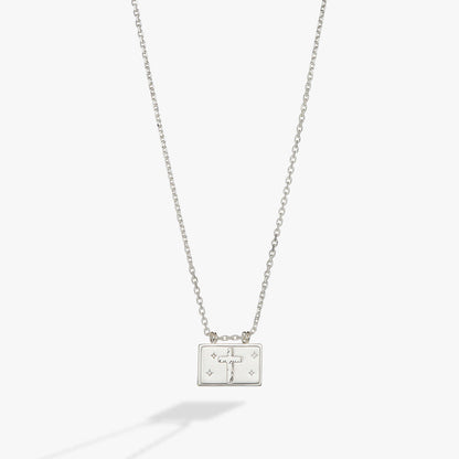 Hidden Message Cross Affirmation Necklace