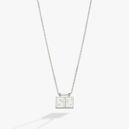 Hidden Message Cross Affirmation Necklace