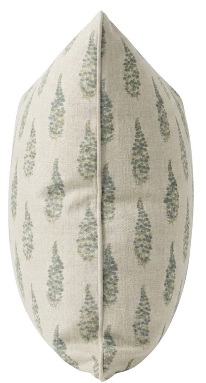 Hollyhock Pillow Cover in Mineral, McLaurin + Piercy Textiles