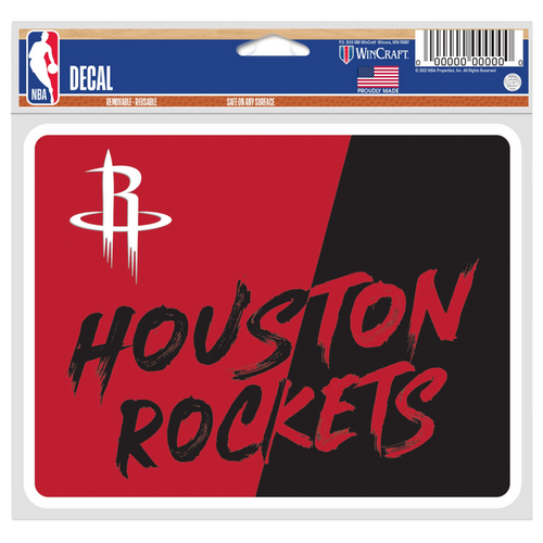 Houston Rockets Wincraft 5.5 x 5.75 Word Split Decal