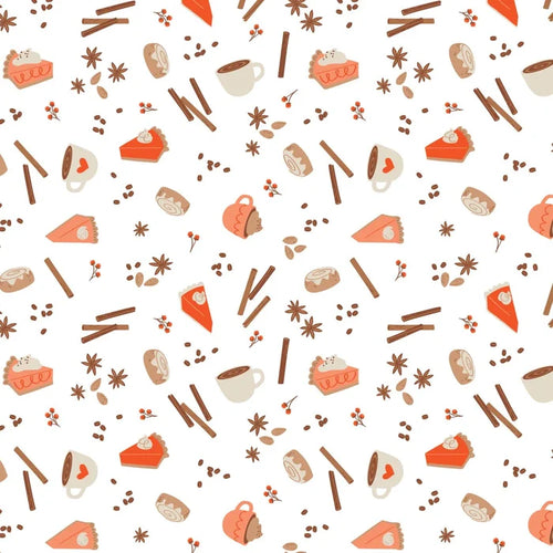 I Love Pumpkin Spice Latte Fabric, Camelot